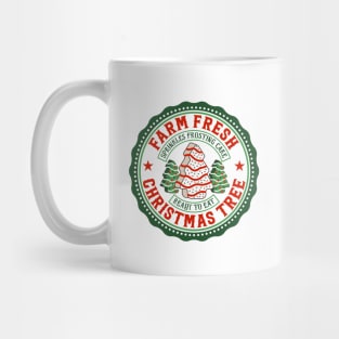 farm fresh christmas tree retro xmas Mug